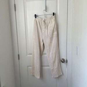 Madewell White Corduroy Pants
